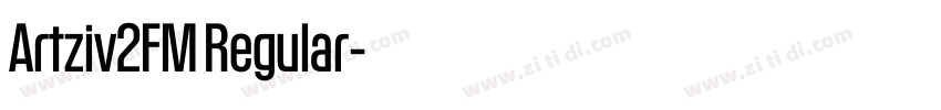 Artziv2FM Regular字体转换
